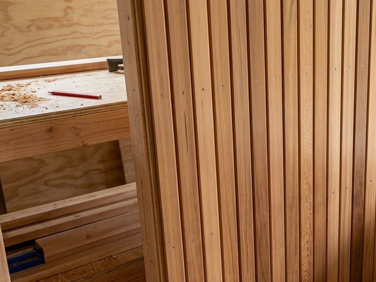 Narrow cedar siding boards for DIY sauna wall cladding